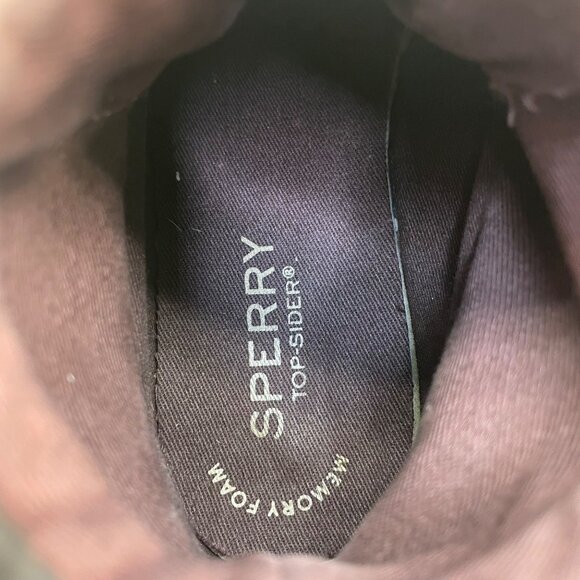 Sperry Boys Brown Lining Lace-Up Top Sider Rudder Hi Boots Size 13M - Picture 7 of 9